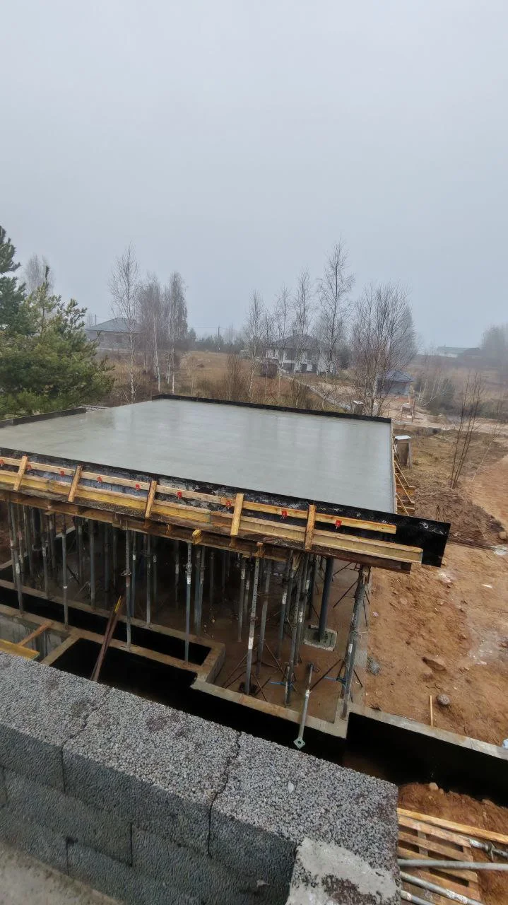 Устройство монолитных плит перекрытия