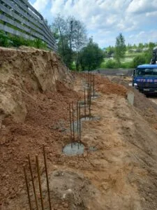 Бетонирование свай